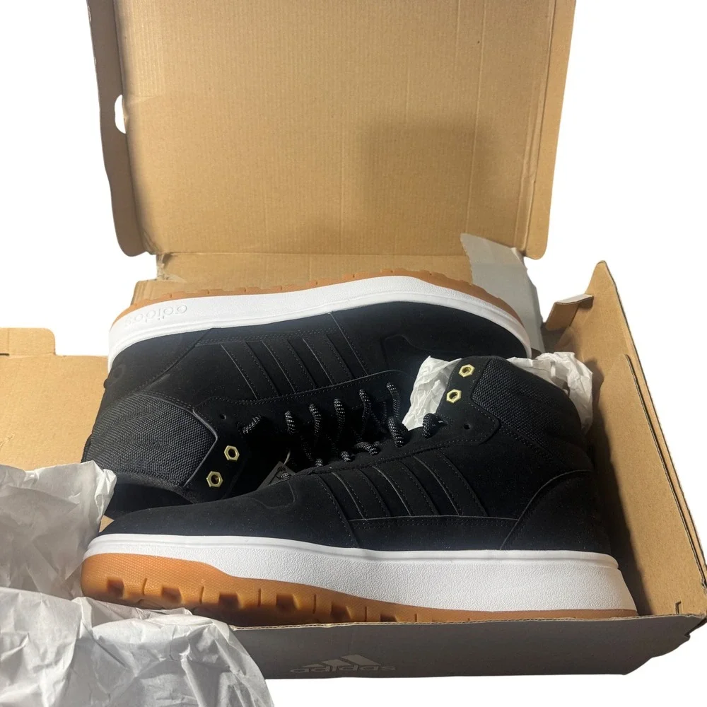 Adidas Frozetic Mid FW3234 Men's 10.5 Black Gum Sneaker Boots NIB